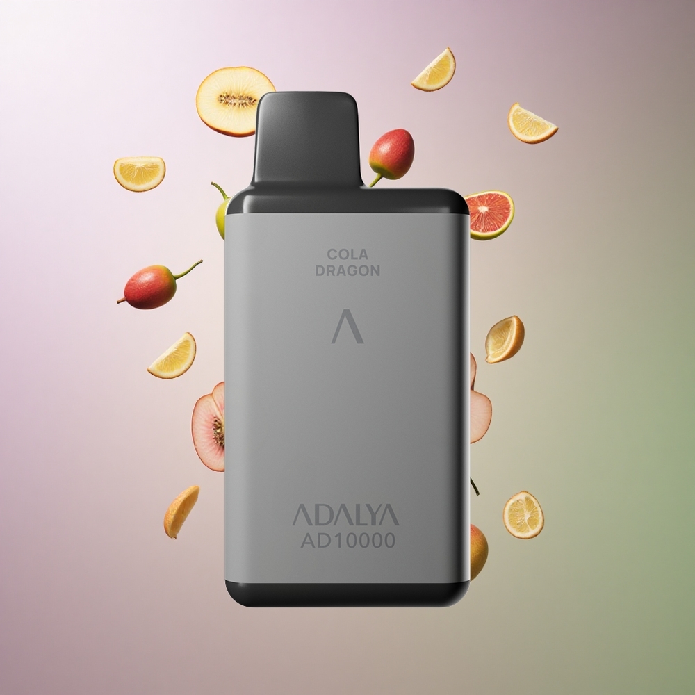 Adalya AD 10000 דרקון קולה אפור חלל סוללה 650mAh