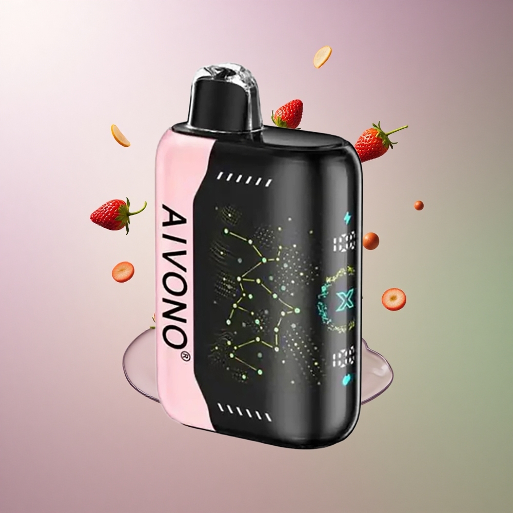 Aivono Aim Boom 25000 תות בר פופ 0% ניקוטין 650mAh