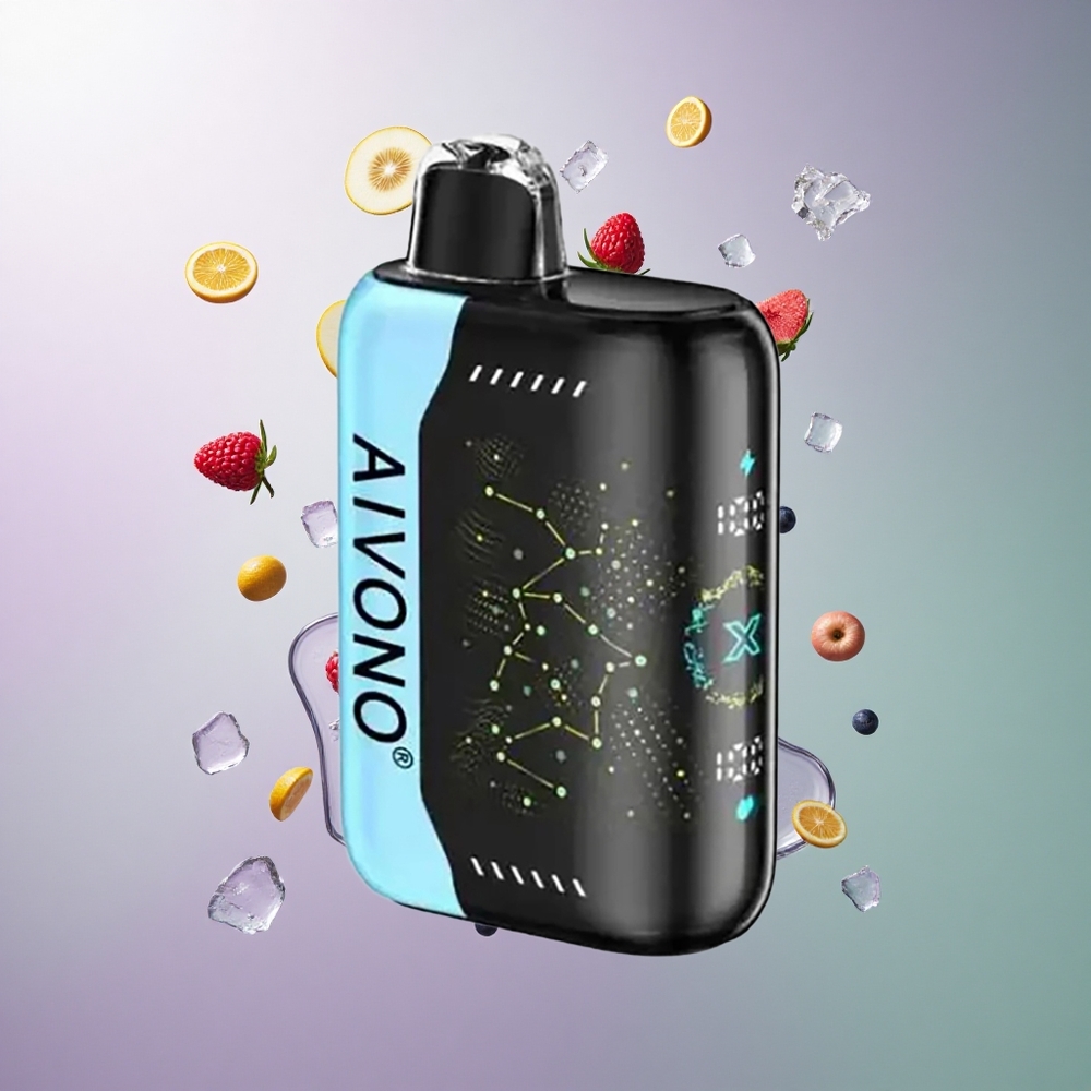 Aivono Aim Boom 25000 כחול ראז קרח עם 650mAh ו-0% ניקוטין