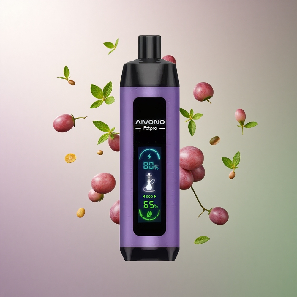 Aivono Aim Fatpro 22000 ענב מנטה 5% ניקוטין 600mAh 28ml