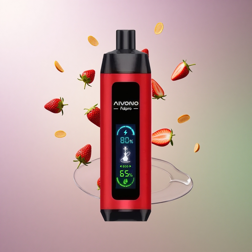 Aivono Aim Fatpro 22000 תות פריץ עם 5% ניקוטין ו-600mAh