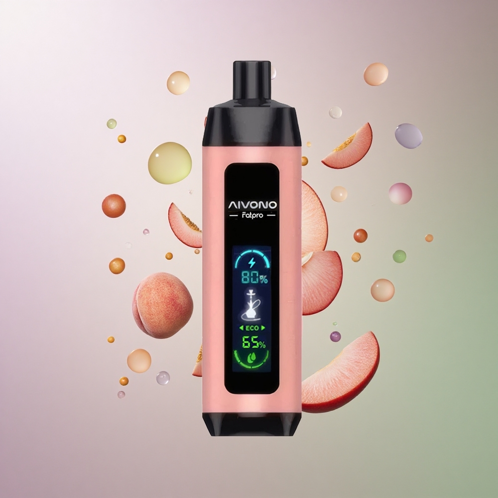 Aivono Aim Fatpro 22000 אפרסק קרח עם 5% ניקוטין ו-600mAh