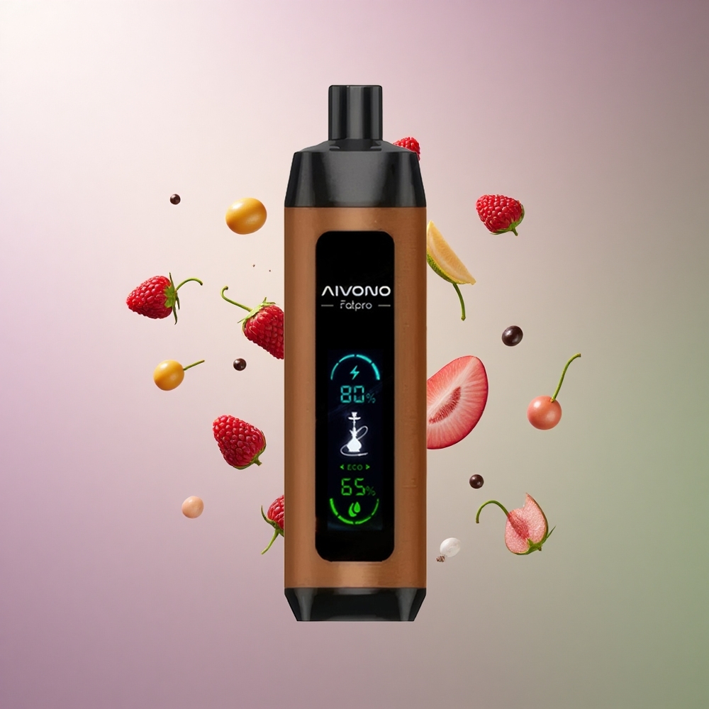 Aivono Aim Fatpro 22000 דובדבן פטל עם 5% ניקוטין ו-600mAh