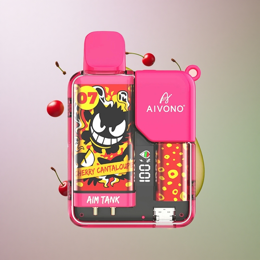 Aivono Aim Tank 9500 דובדבן מלון עם 650mAh ו-3% ניקוטין