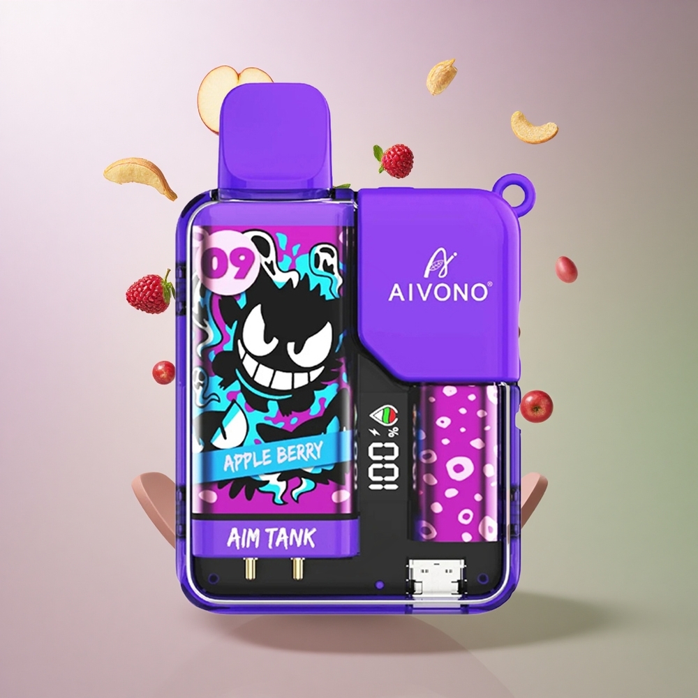 Aivono Aim Tank 9500 תפוח יער עם 650mAh ועד 5% ניקוטין